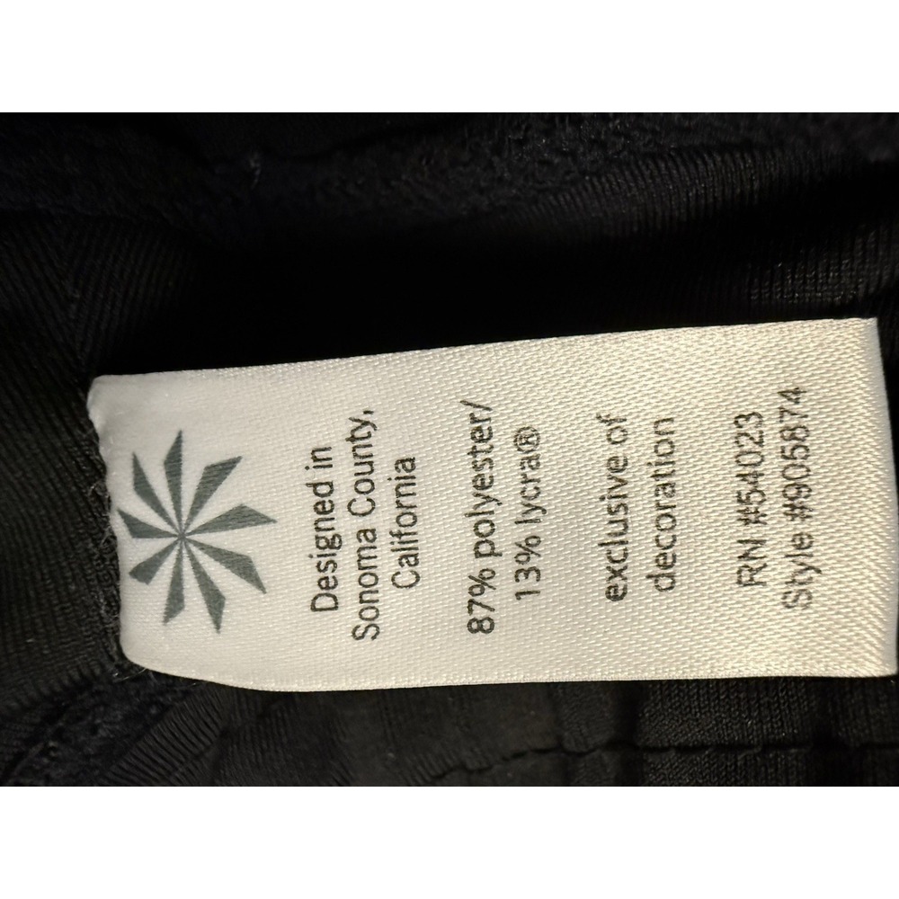 Athleta Runabout Yoga Athletic Stretch Pants Black Womens S Small Waist Pocket - Picture 9 of 9